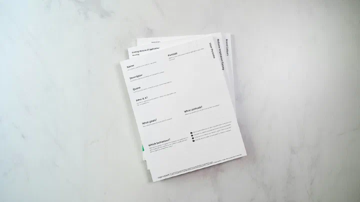 A stack of unopened printed papers on a white counter
